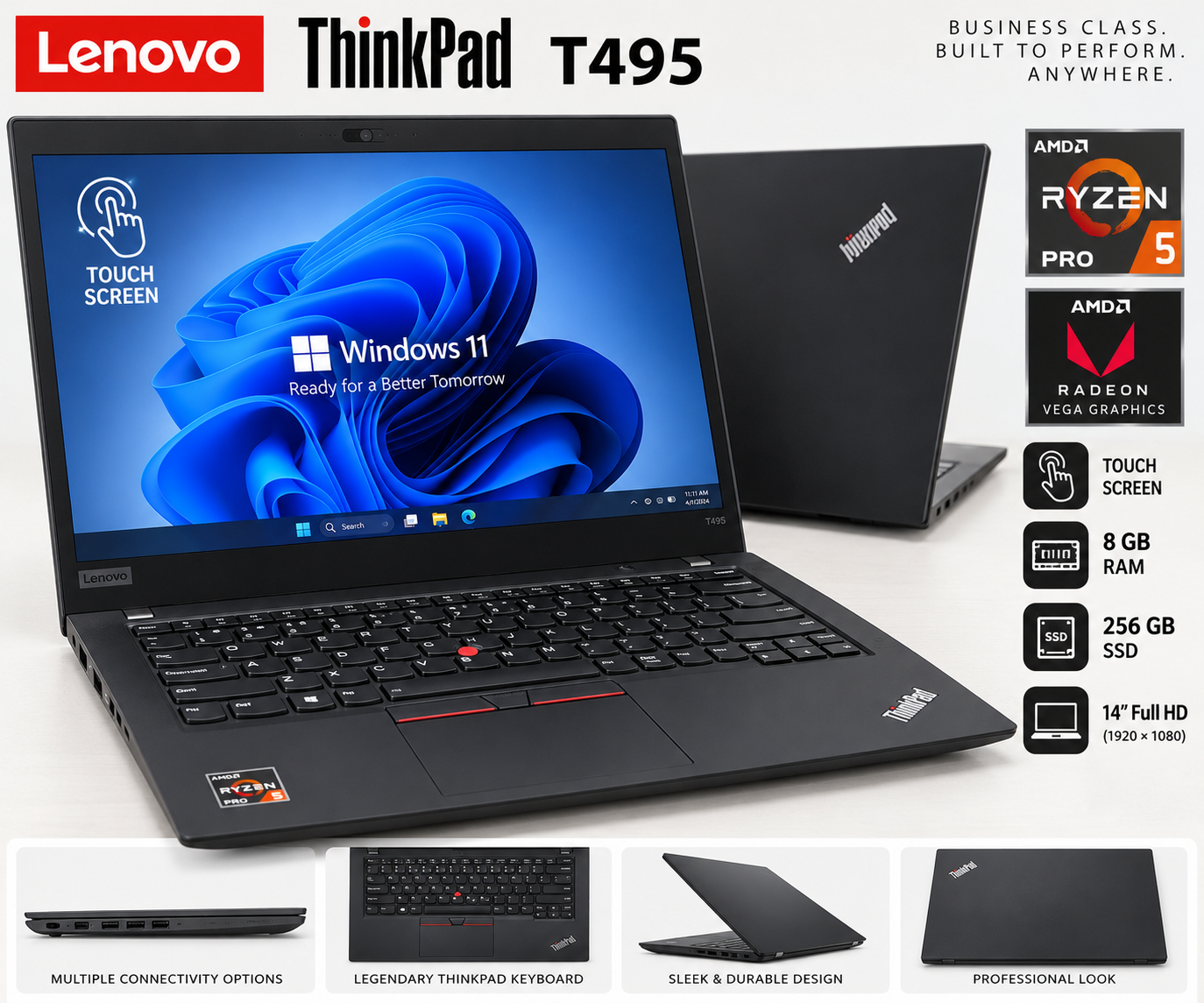 Lenovo ThinkPad T495 Touchscreen AMD Ryzen 5 PRO 3500U